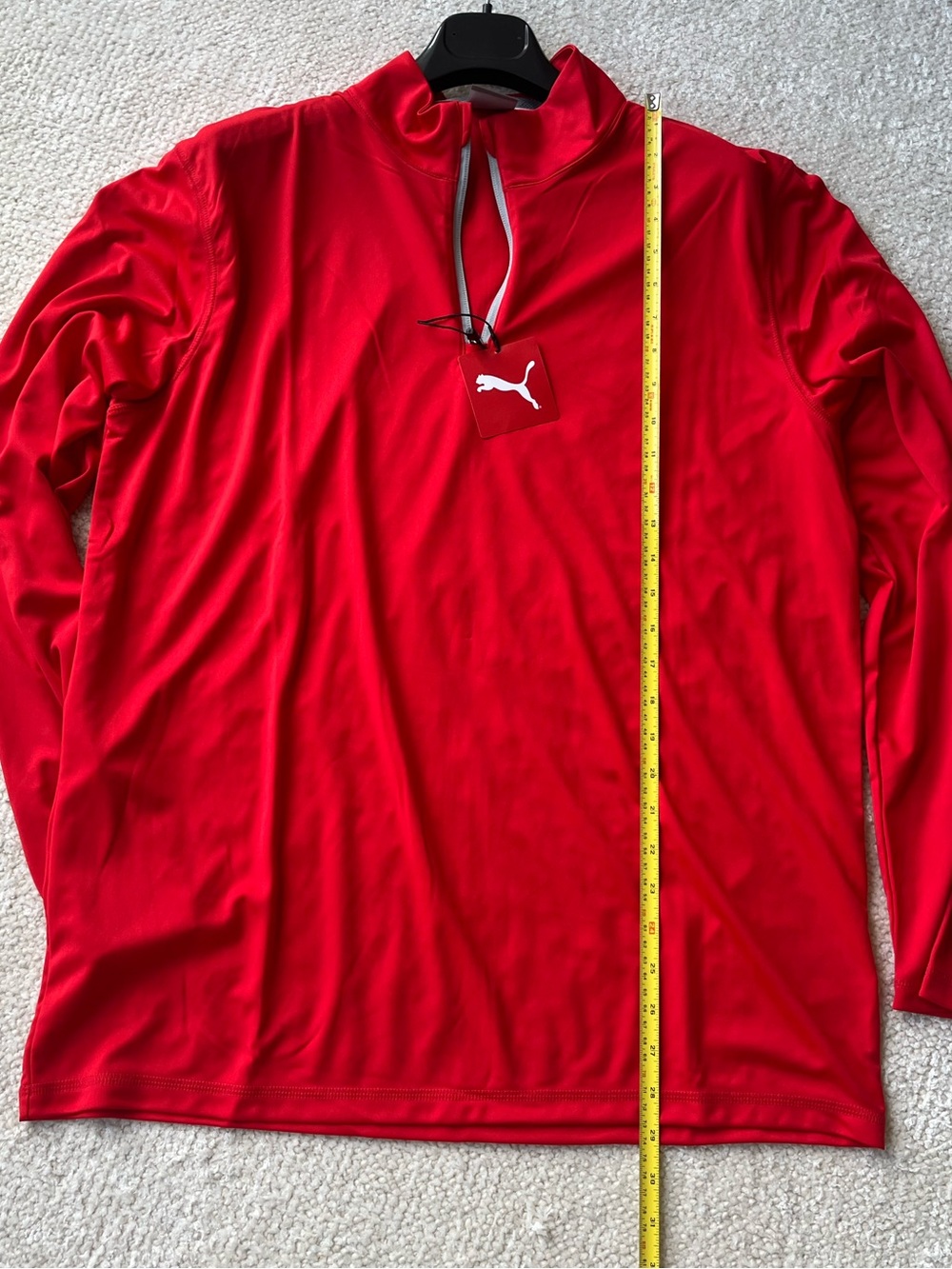Men’s 1/4 zip puma long sleeve top nwt